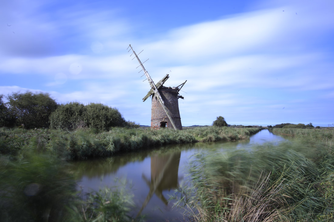 Long exposure of Broadland mill